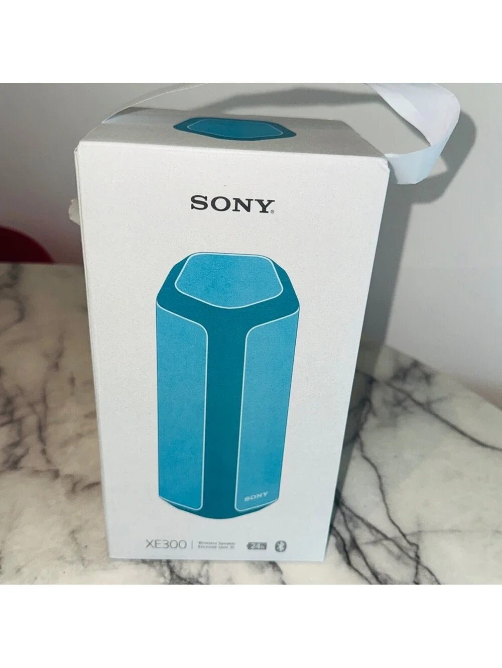 NEW SONY XE300 Portable Bluetooth Speaker Waterproof 25hr Battery Blue NIB